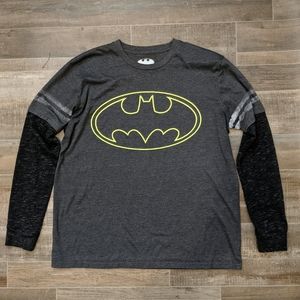 Batman Long Sleeve Shirt Top Size Large